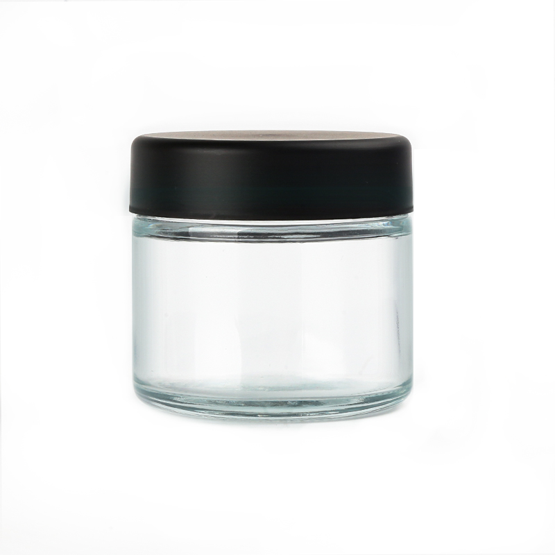 KDG Child-proof Container Canna Bis Flower Wholesale Custom Canning 35ml 50ml 80ml 100ml 130ml 180ml Glass Storage Jar