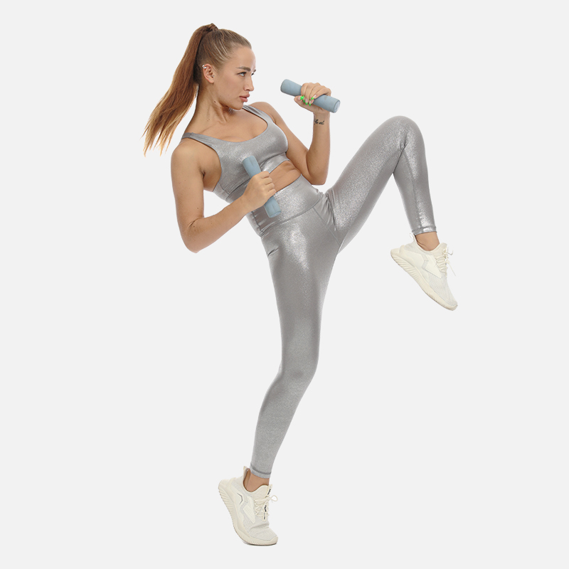 Women Seamless Yoga Sets 2-piece Custom Sports Bra Fitness Gym Sports Workout High Waist Tummy Control Leggings