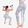 Women Seamless Yoga Sets 2-piece Leopard Print Custom Sports Bras Fitness Gym Sports Workout High Waist Tummy Control Leggings