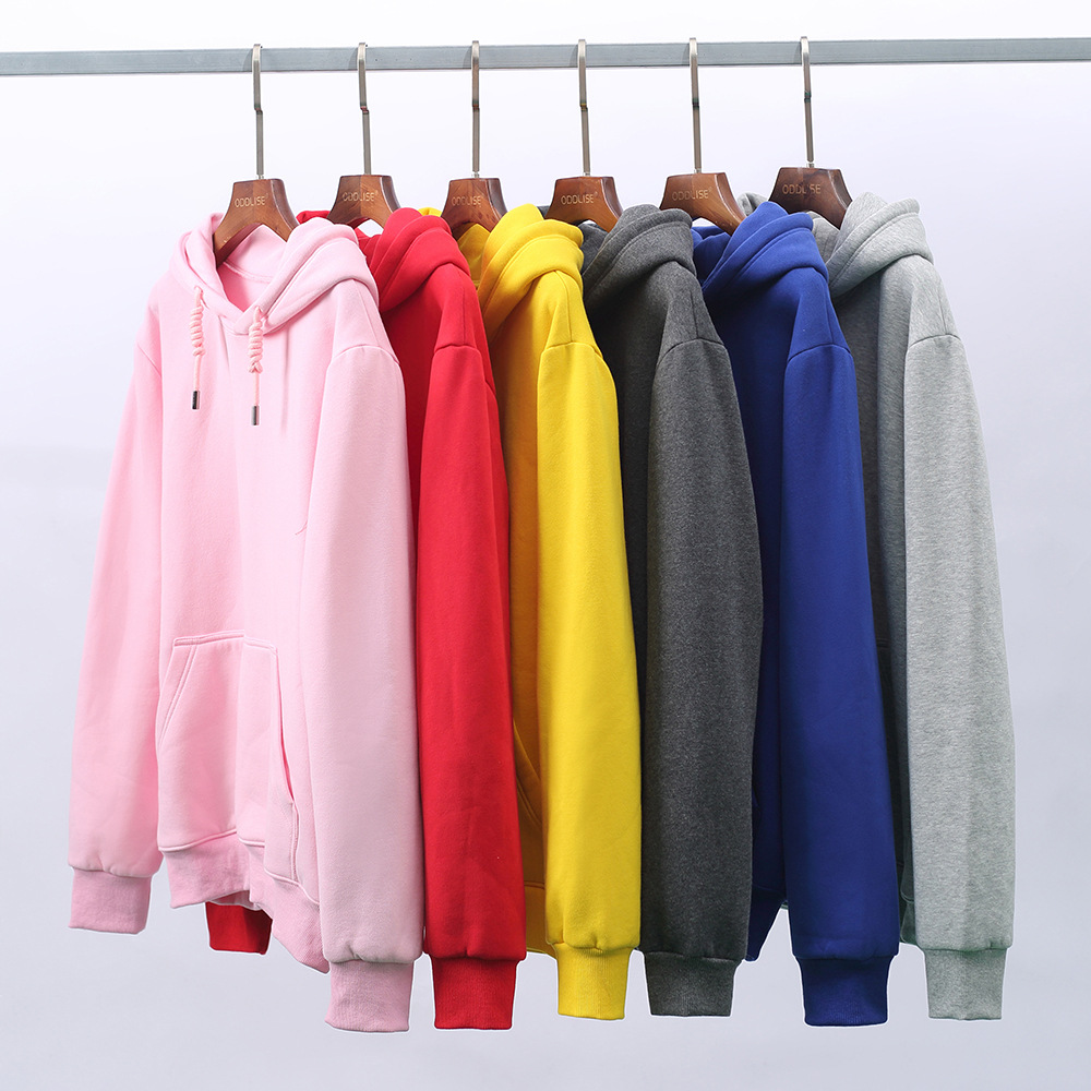 2021 New Fleece Hooded Cotton Sweater Custom Men's European Code Cross-border Fashion Brand Sports Hoodie Suit