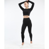 Women's Customize Yoga Sets 2-piece Crop Top Sports Workout Long Sleeve Athletic Thumb Hole Crop Tops And Leggings
