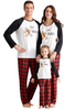 Family 2-piece Christmas Pajamas Soft Xmas Pajamas for Family Red Green Matching Pjs Set Xmas Casual Jammies for Couples Kids