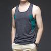  Tide Brand Quick-drying Breathable Fitness Top Sleeveless Sports Ice Silk Vest Vest T-shirt in Stock Customize 