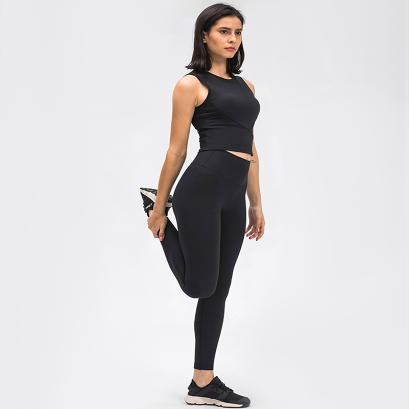 Yoga Leggings Workout Custom Plus Size Seamless High Waist Ribbed Logo Print Gym Leggings for Women
