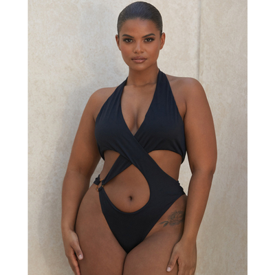 Women's Suits Swimsuits One Piece Plus Size Tummy Control Back Cross Custom Sexy Swimsuit 
